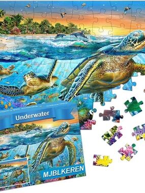 3-box set jigsaw puzzles (Underwater theme)